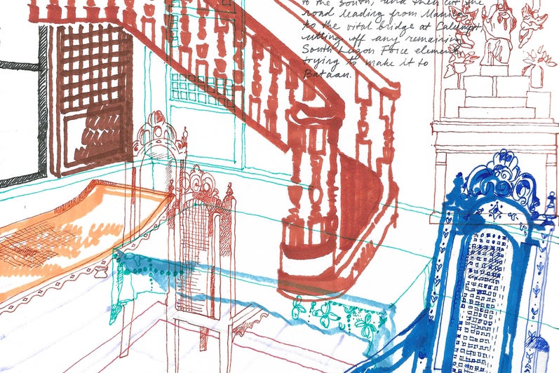 Illustration from Bianca Weeko Martin's thesis The White House and Other Counter-Narratives