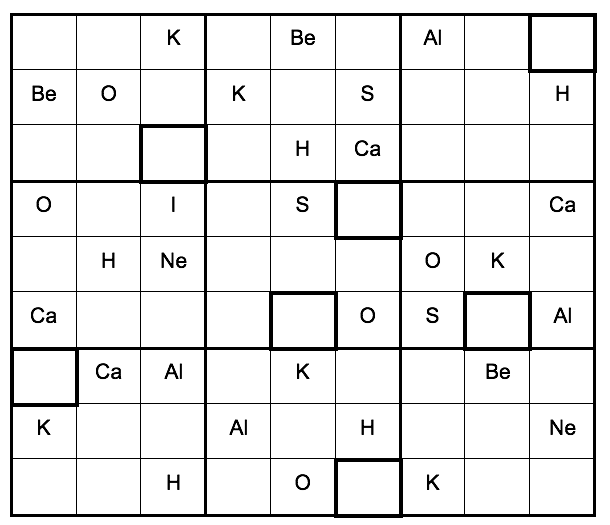 elements sudoku