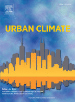 journal cover page for Urban Climate with urban landscape 