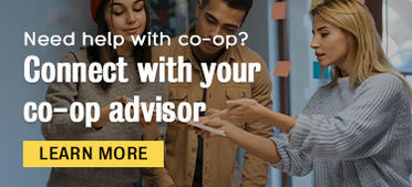 need help with co-op? Connect with your co-op advisor