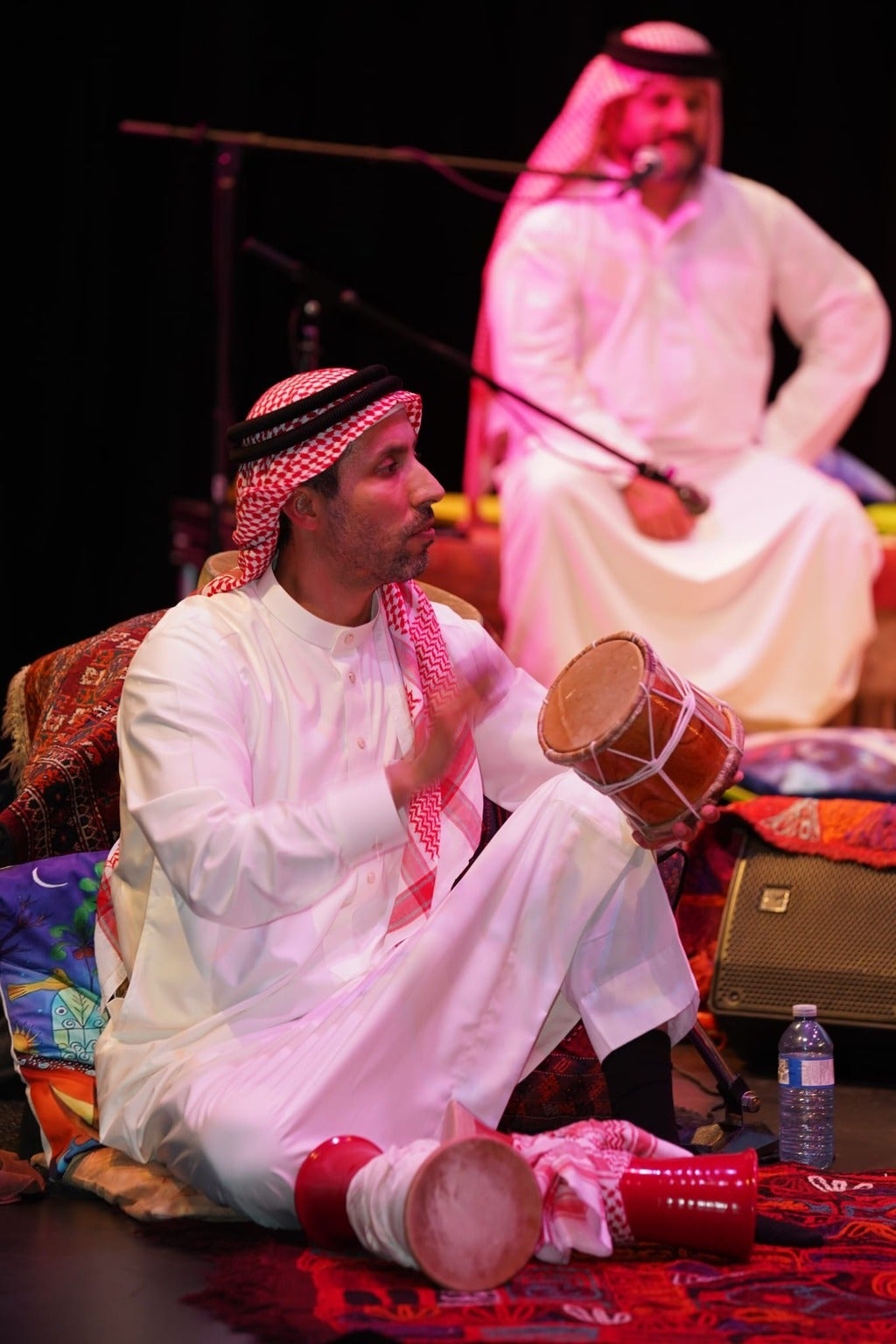 Amir Al-Azraki performs Afro-Iraqi drumming