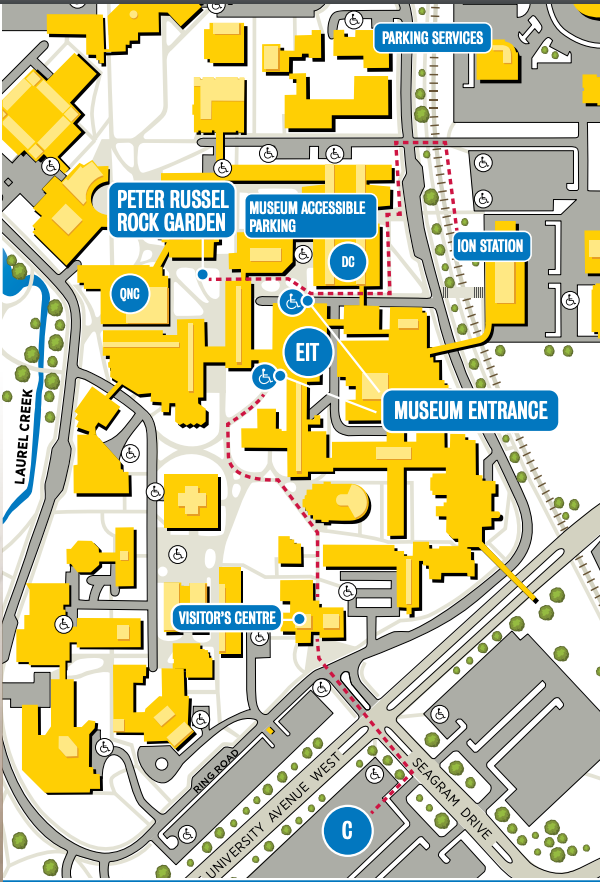 Campus directions to the Earth Sciences Museum