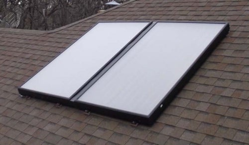 flat plate solar panel collector