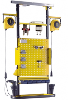 A mobile TCT system to supply compressed air and electricity to factory workers