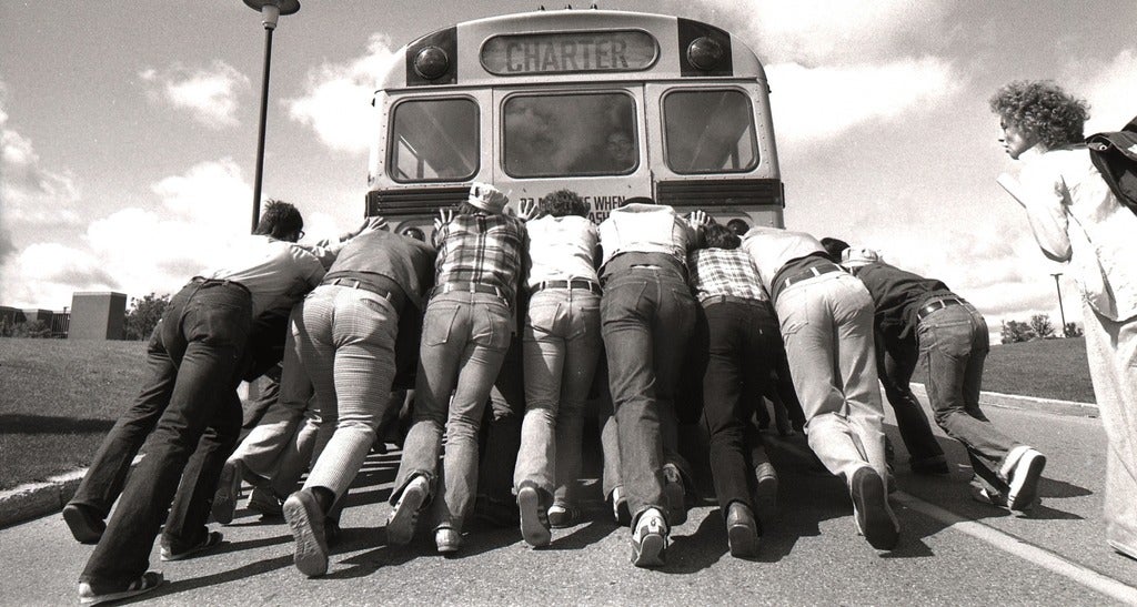 Historic image - bus push