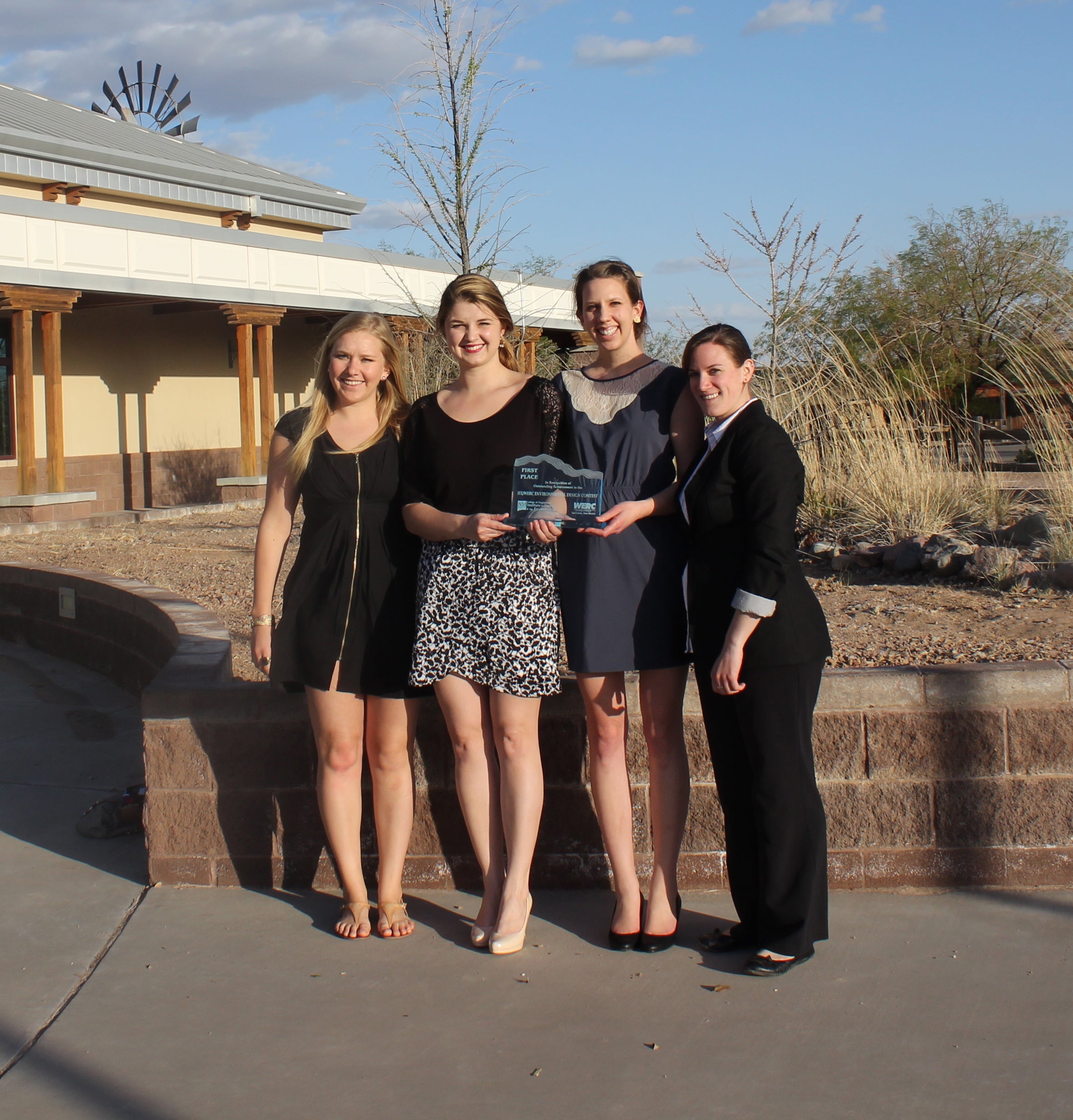 Winning student team, from left to right: Laurel Hoffarth, Victoria Chennette, Beth Hamley and Lindsay Bowman
