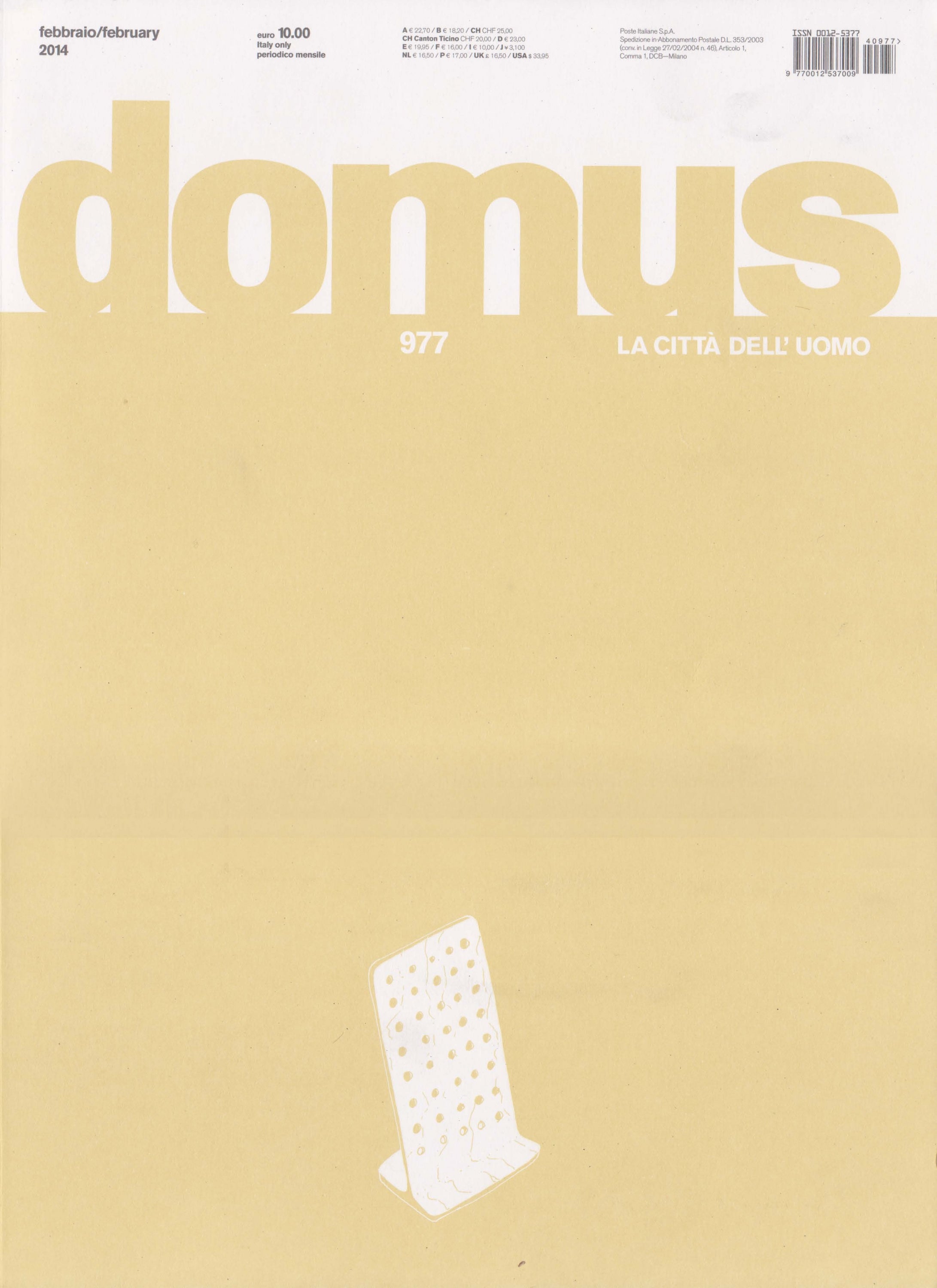 Domus magazine cover