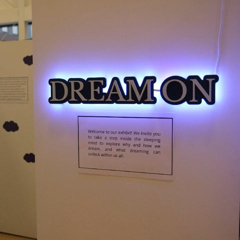 People exploring the Dream On exhibit at the Knowledge Integration Exhibit 2024