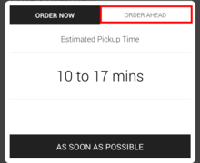 Select order ahead image