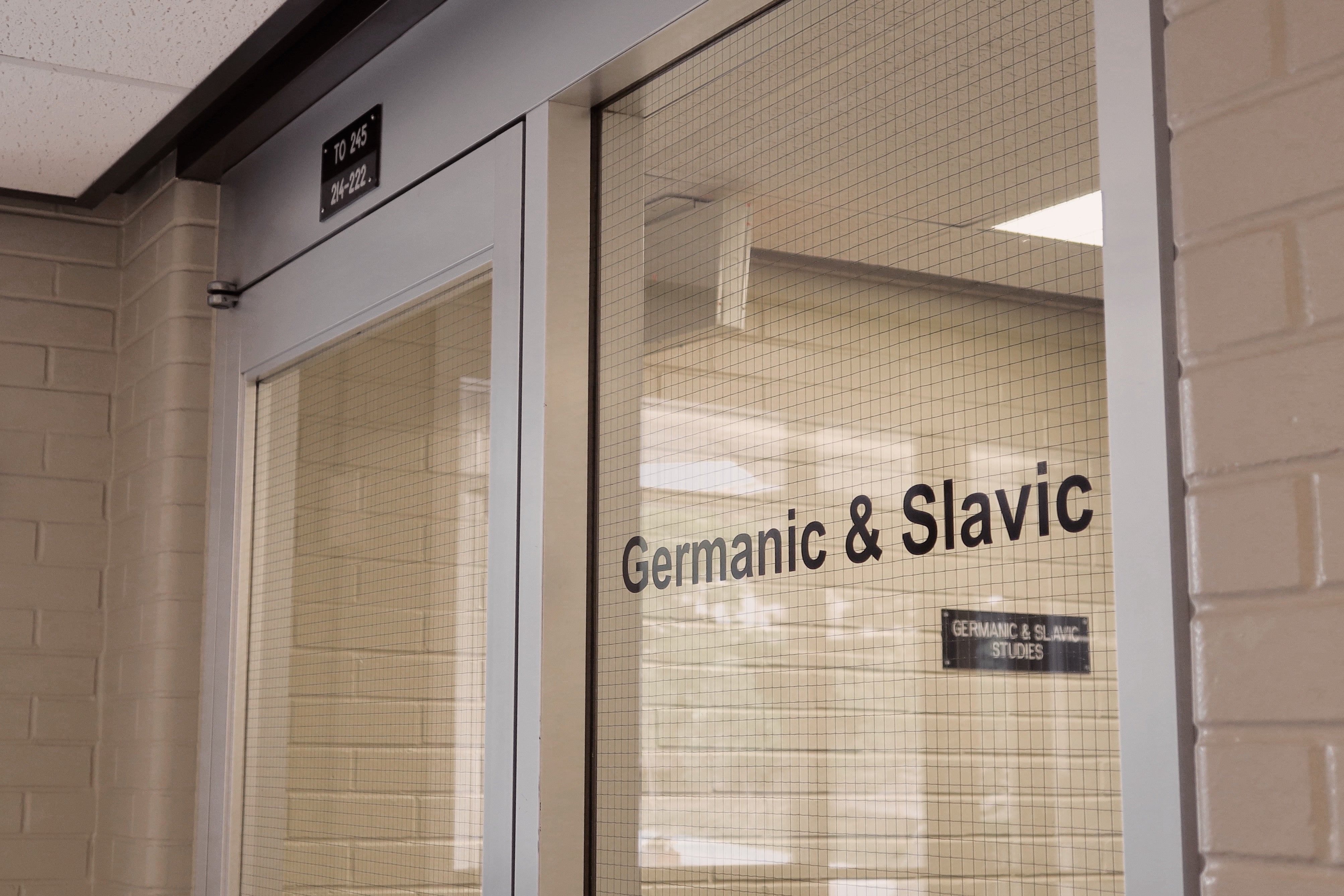 Germanic and Slavic Studies door