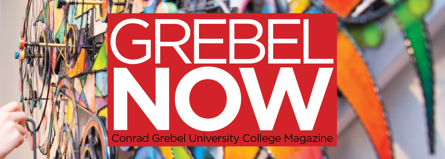 Grebel Now magazine header