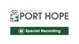 Municipality of Port Hope logo - Special Recording