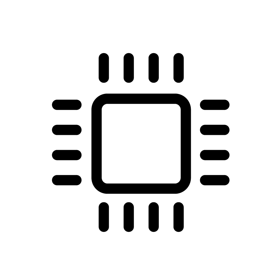 Computer chip icon