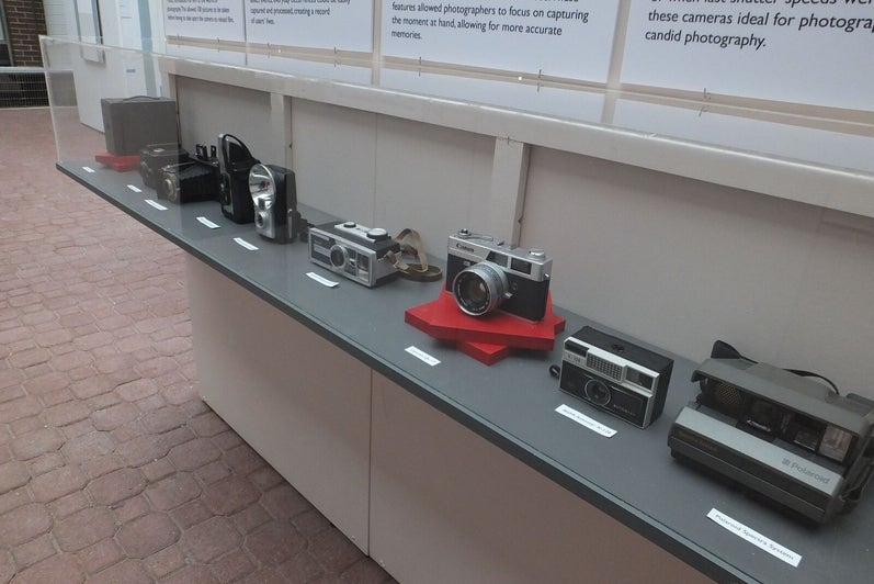 cameras from various eras