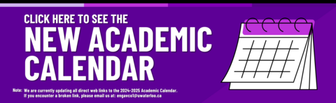 click here to see the new academic calendar