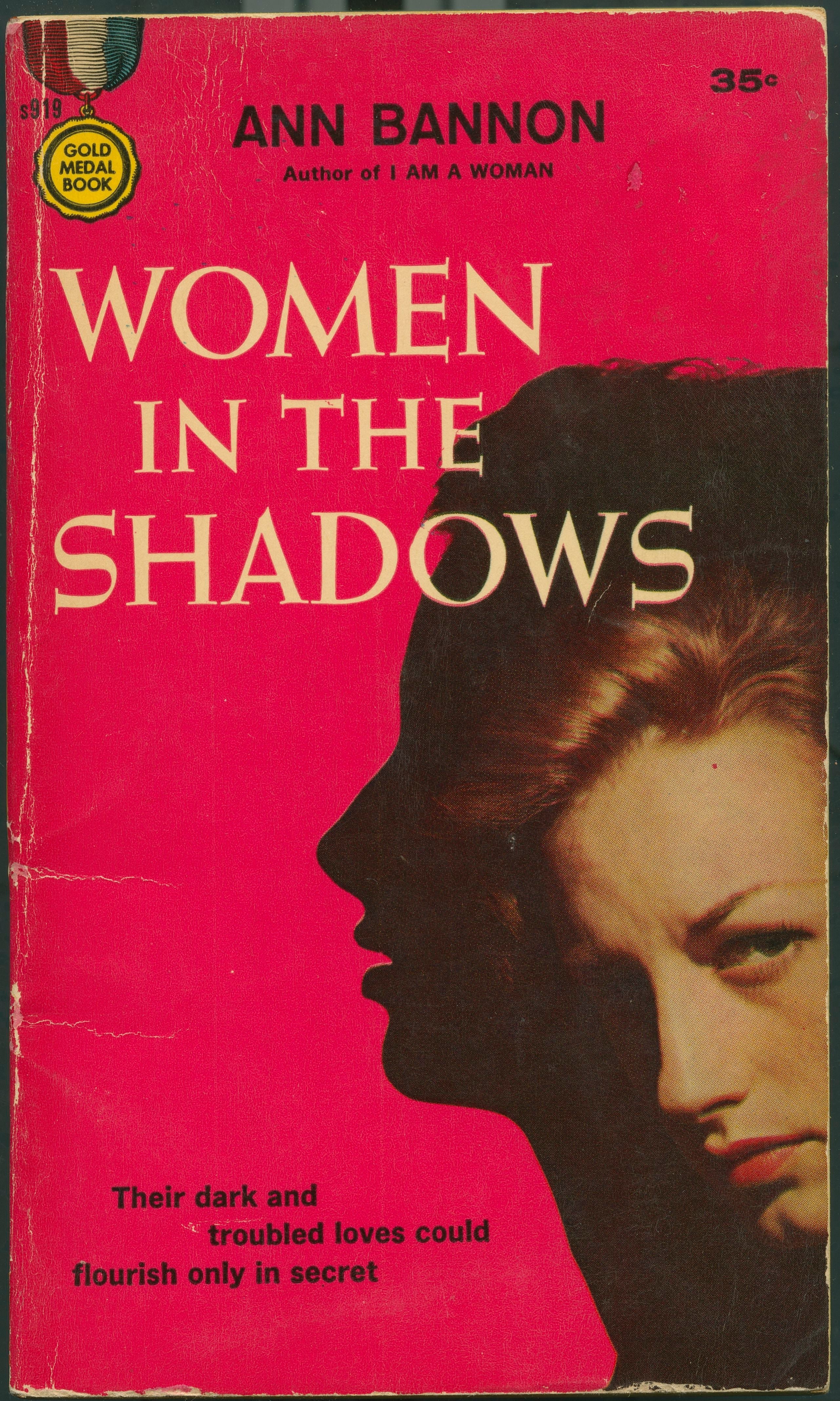 Cover from the lesbian pulp fiction collection - Women in the Shadows