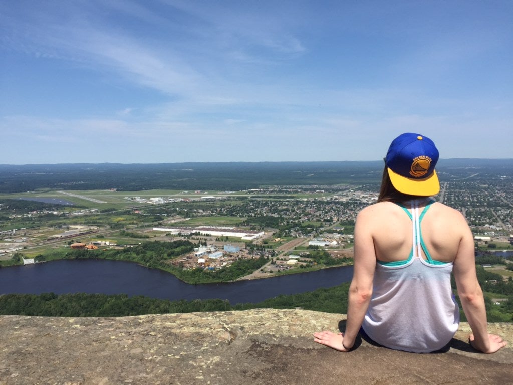 Danielle overlooking Thunder Bay