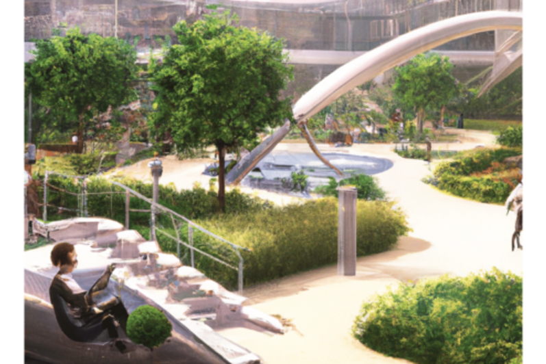 PLAN211 Student Nish Patel's project "Sustainable Approach to Futuristic Urban Evolution"