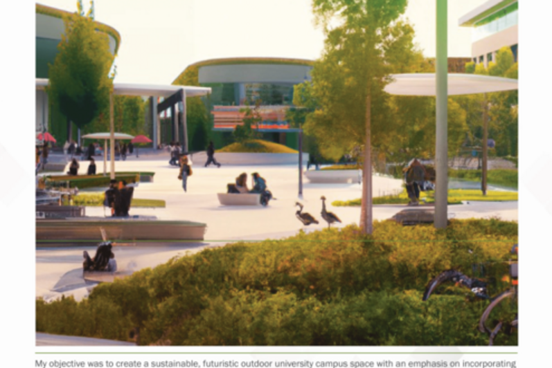 PLAN211 Student Andra Popp's project "The Green Pathway to the Future"