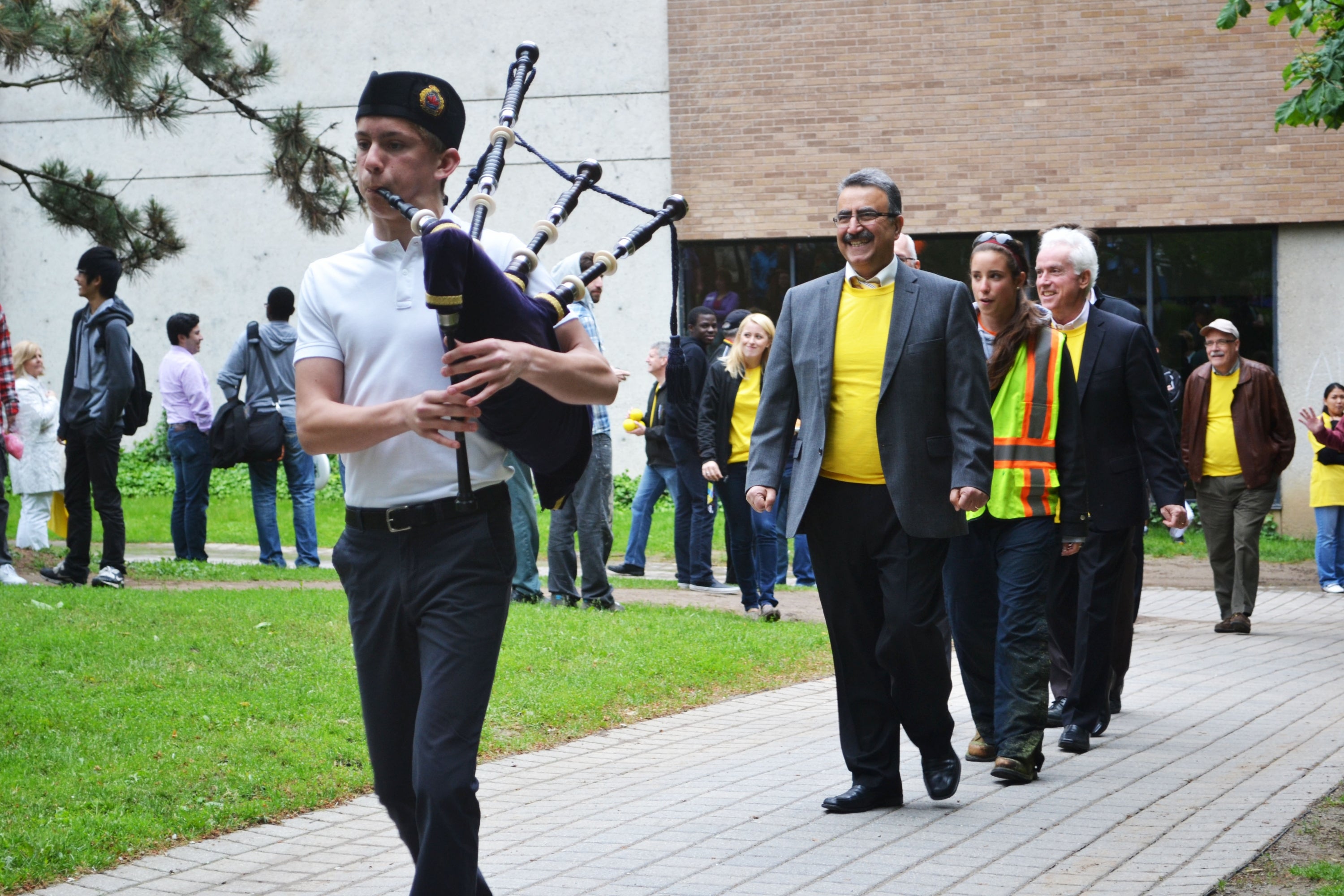 University leaders participate in the Keystone Picnic procession.