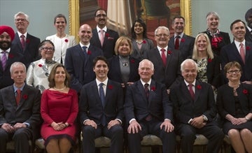 image of Justin Trudeau's cabinet