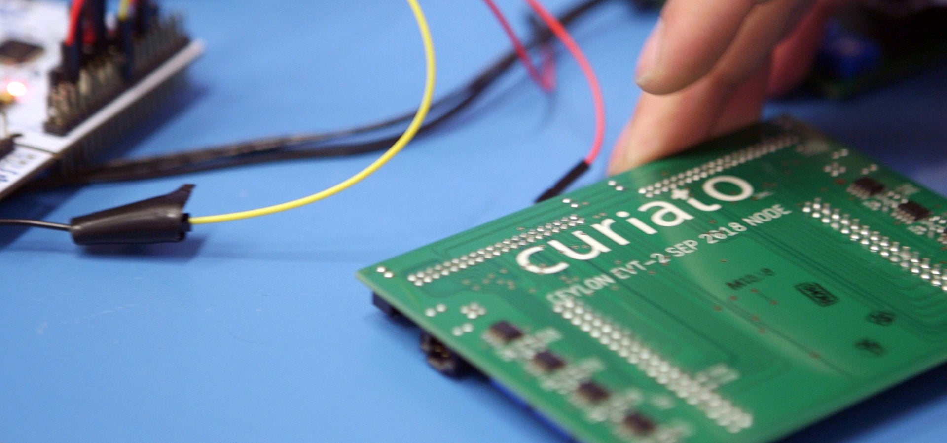Curiato's green circuit board