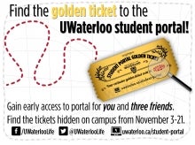 Find the golden ticket to the UWaterloo student portal