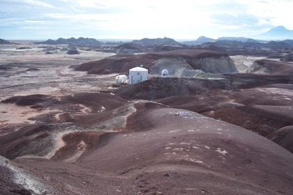 Mars Habitat with greenhab and observatory