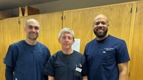 Drs. Ernest Lucchetti, Stephen Tait, and Andre Stanberry