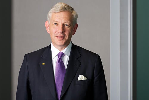 Dominic Barton installed as the University's 11th chancellor October 27, 2018.