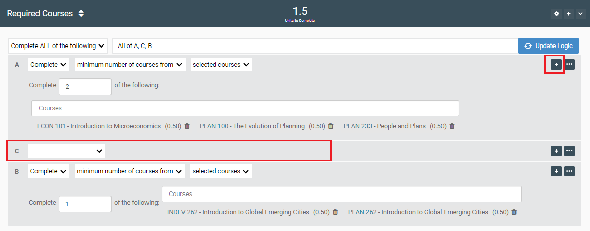 Adding a new rule, after rule A, in Scenario 2