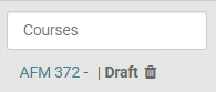 A rule allowing the addition of courses, with the newly created AFM 372 - Draft proposal added.