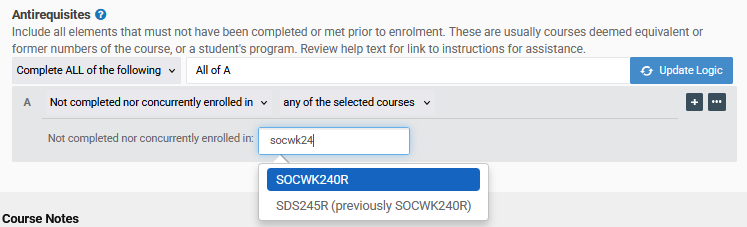 sockwk24 is typed in the box and results show both SOCWK240R and SDS245R (previously SOCWK240R)