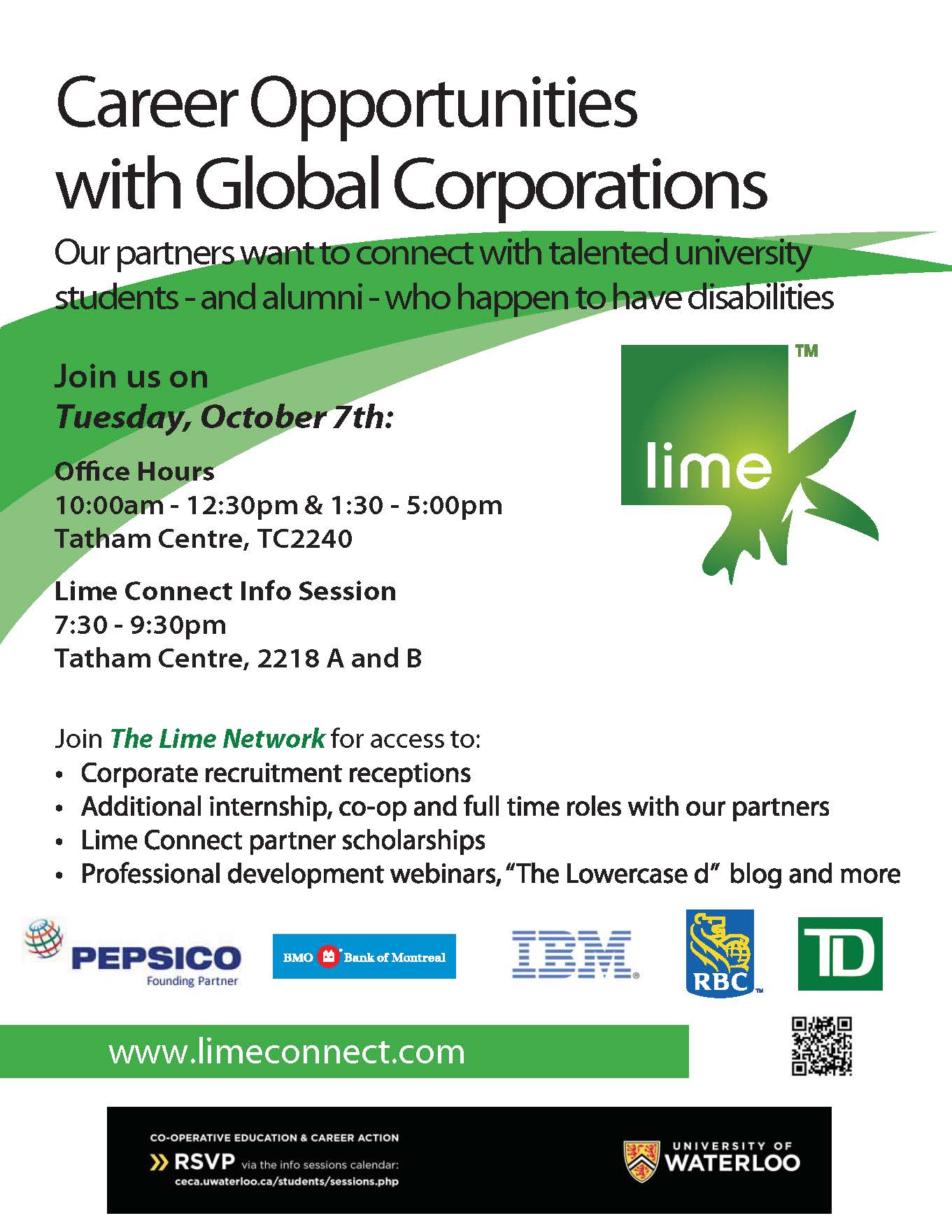 Poster for Lime Connect event