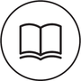 Icon of an open book