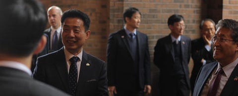 Professor KJ Kwon and dignitaries of South Korea