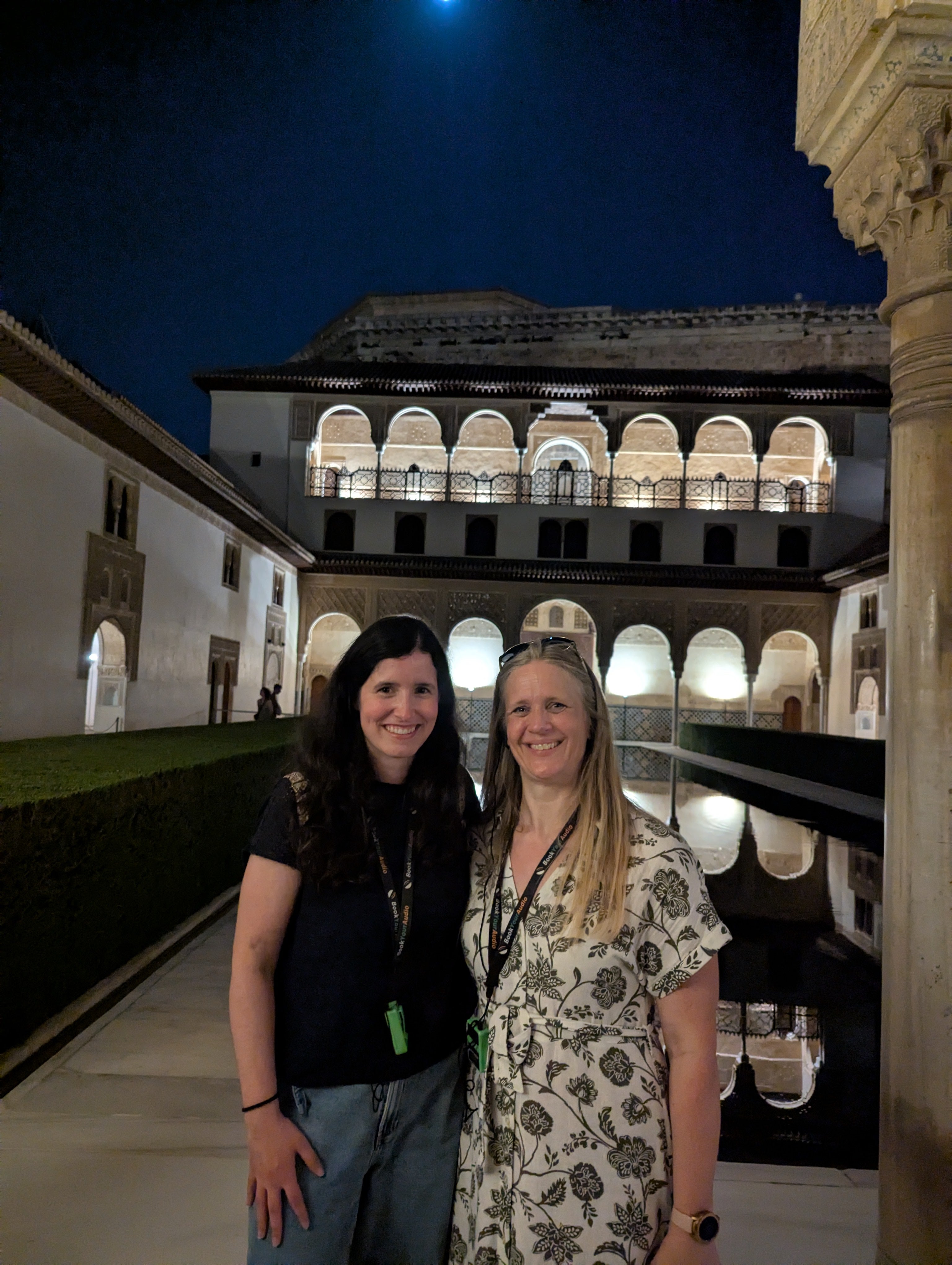 Michelle and Rosa at Alhambra in Granada