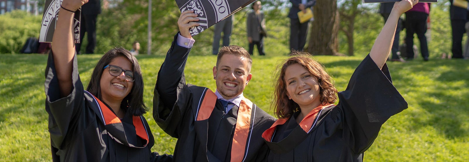 Students celebrating during convocation