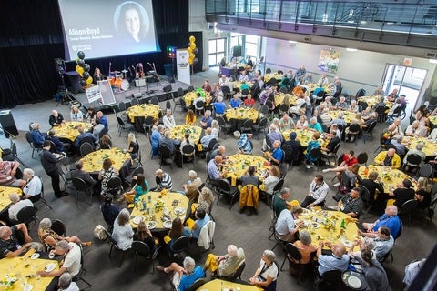 Alumni at a luncheon