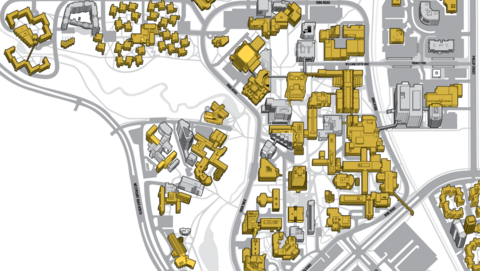 Waterloo campus map 2000s