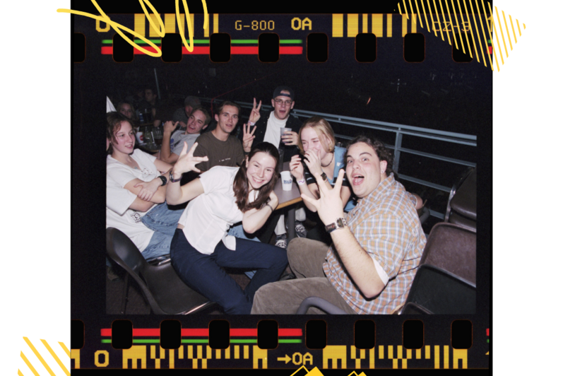 1999 people sitting together