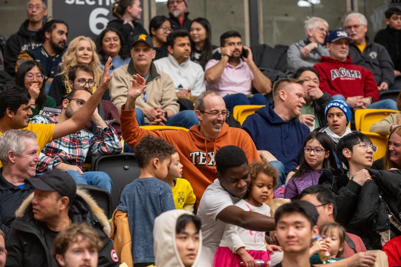 Celebrations in the stadium 