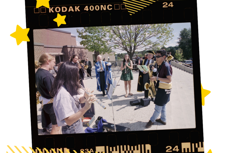 1999 a band playing instruments