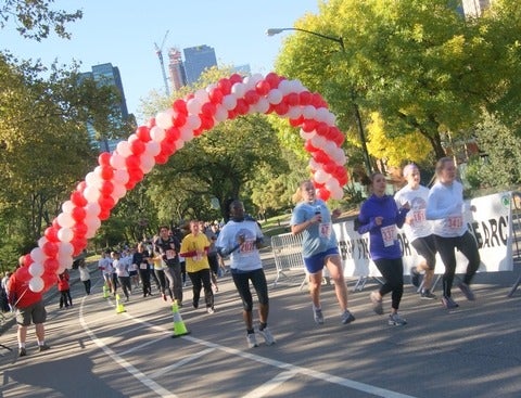 waterloo alumnus crossing the finish line 