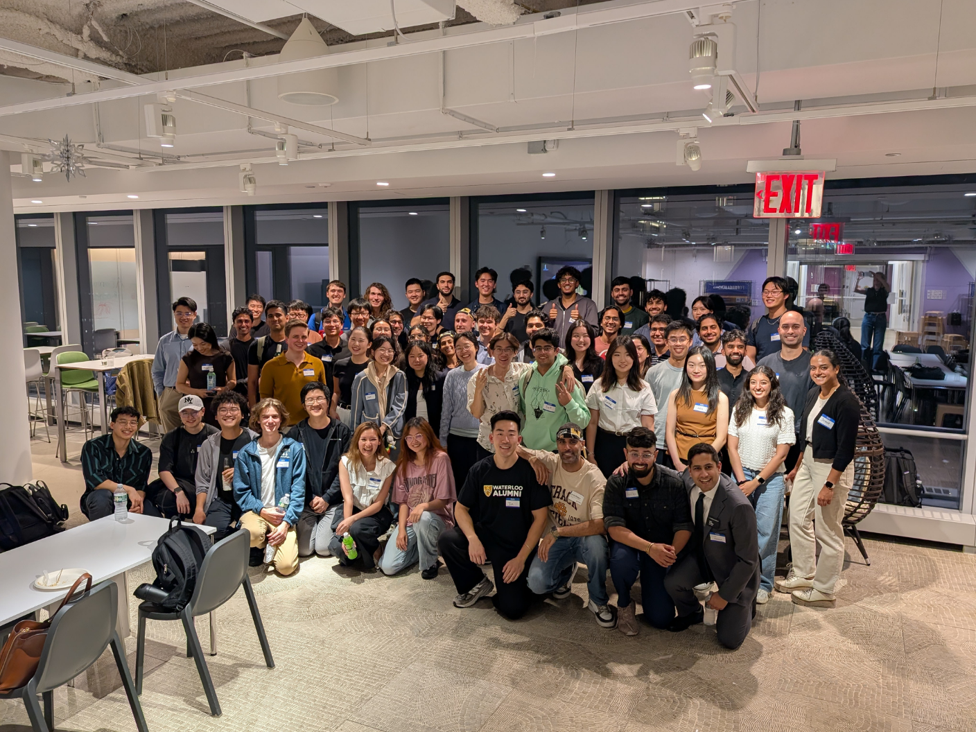 group of people smiling