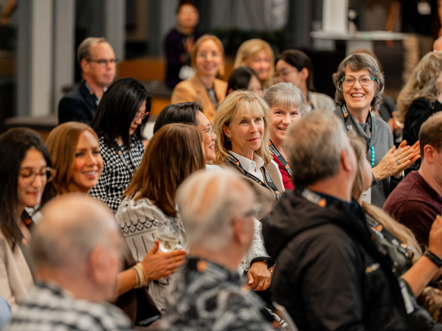 group of people smiling