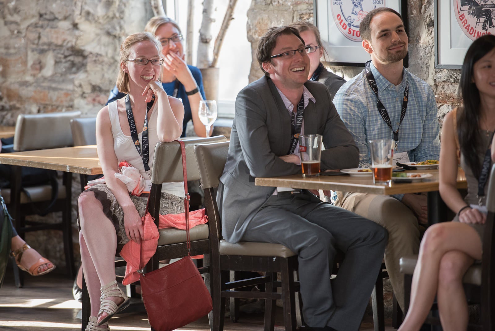 aLUMNI LISTENING TO PRESNTATION