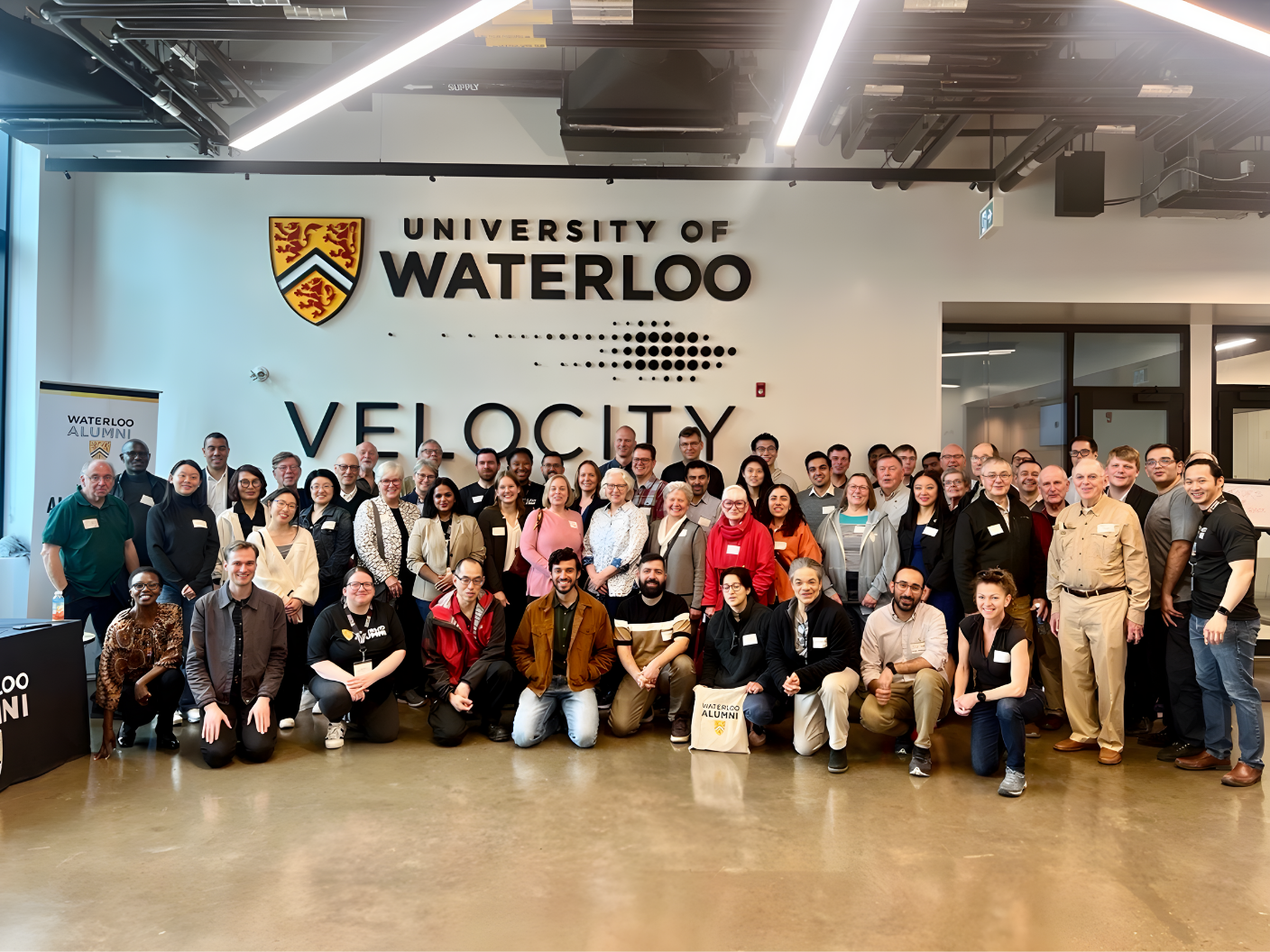 group of people smiling