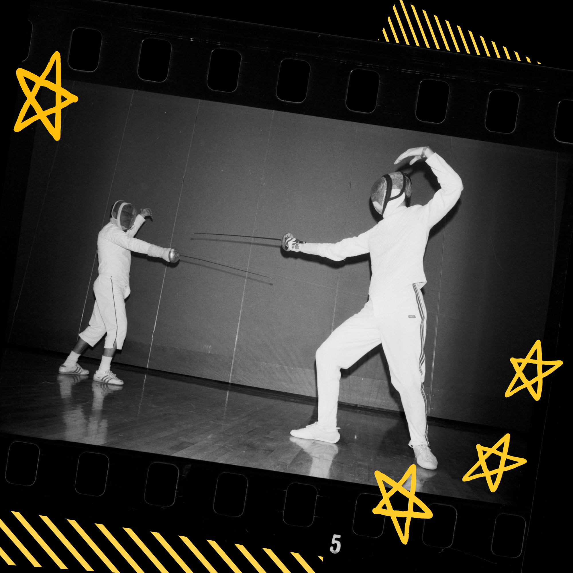 Students fencing