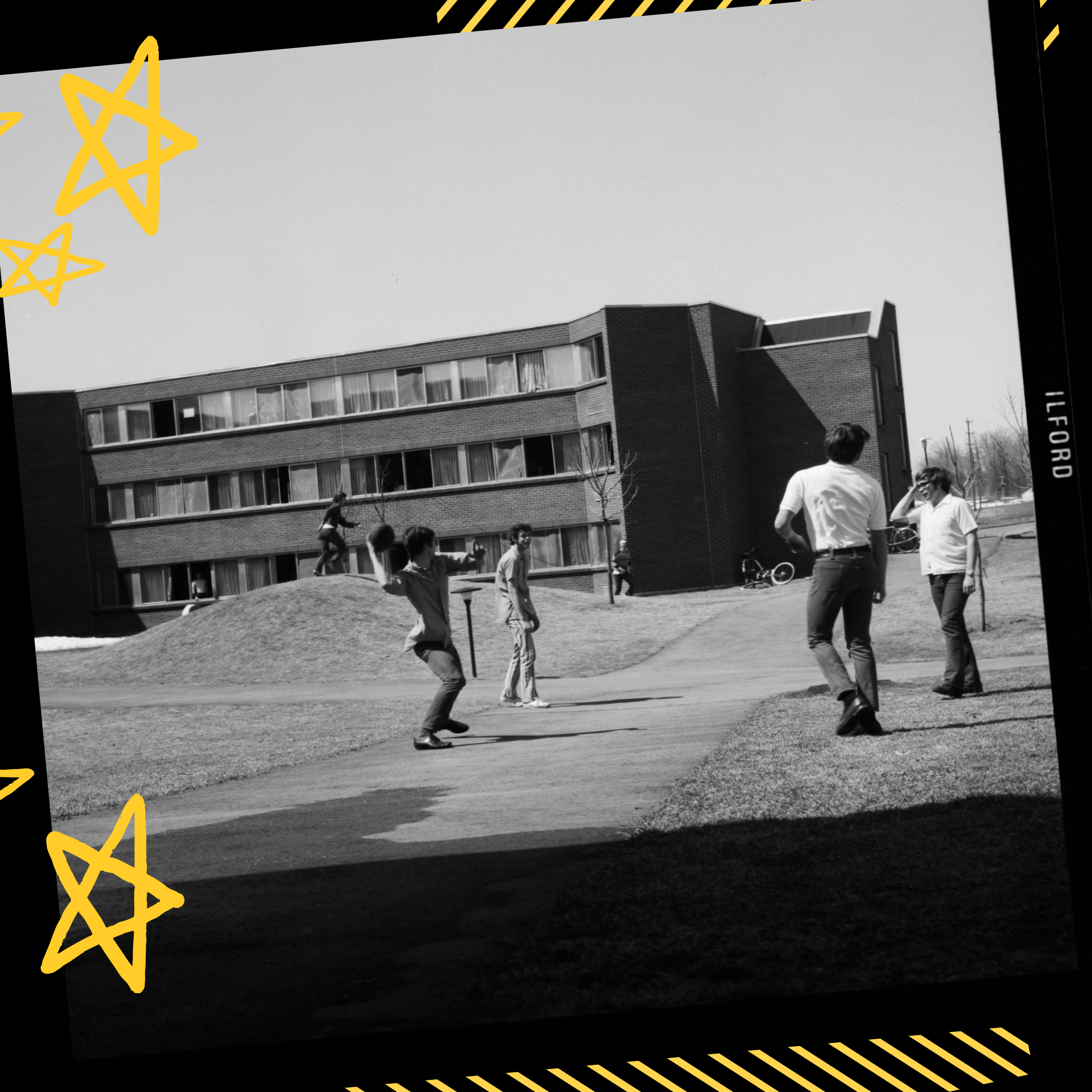 Students playing outdoors